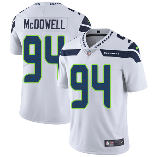 Nike Seattle Seahawks #94 Malik McDowell White Men’s Stitched NFL Vapor Untouchable Limited Jersey
