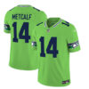 Men’s Seattle Seahawks #14 DK Metcalf 2023 F.U.S.E. Green Limited Football Stitched Jersey