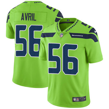 Nike Seattle Seahawks #56 Cliff Avril Green Men’s Stitched NFL Limited Rush Jersey