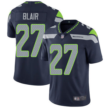 Seahawks #27 Marquise Blair Steel Blue Team Color Men’s Stitched Football Vapor Untouchable Limited Jersey