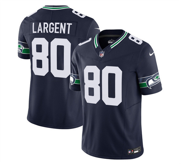 Men’s Seattle Seahawks #80 Steve Largent 2023 F.U.S.E. Navy Limited Football Stitched Jersey