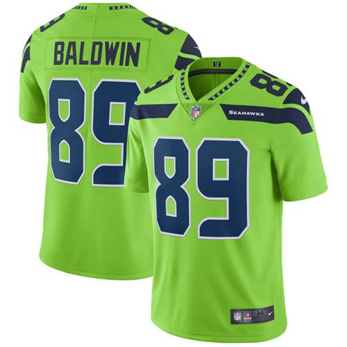 Nike Seattle Seahawks #89 Doug Baldwin Green Men’s Stitched NFL Limited Rush Jersey