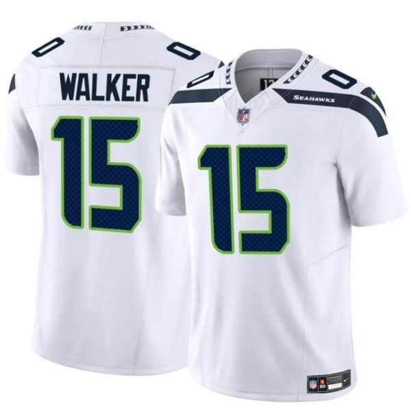 Men’s Seattle Seahawks #15 P.J. Walker White 2024 F.U.S.E Vapor Limited Football Stitched Jersey