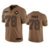Tampa Bay Buccaneers #78 Tristan Wirfs 2023 Brown Salute To Service Limited Stitched Jersey