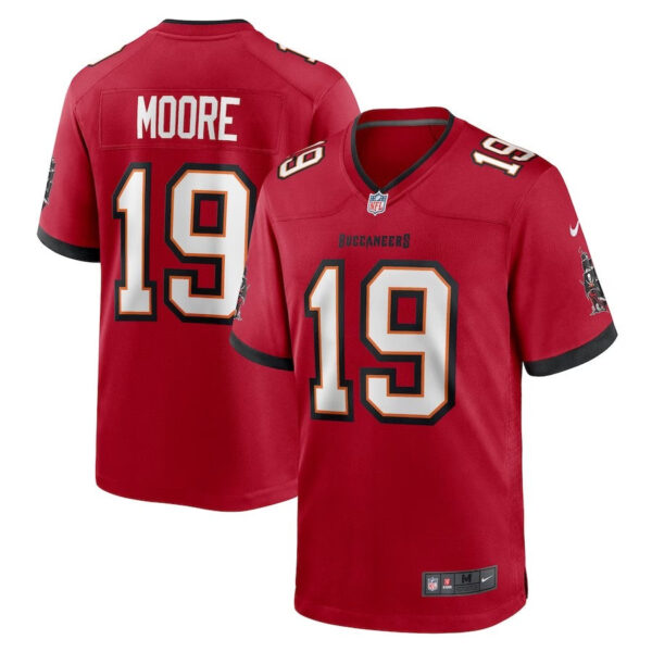 Tampa Bay Buccaneers #19 David Moore Game Jersey – Red