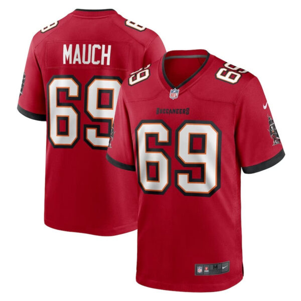 Tampa Bay Buccaneers #69 Cody Mauch Game Jersey – Red 1