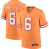 Tampa Bay Buccaneers #6 Baker Mayfield Orange Stitched Game Jersey
