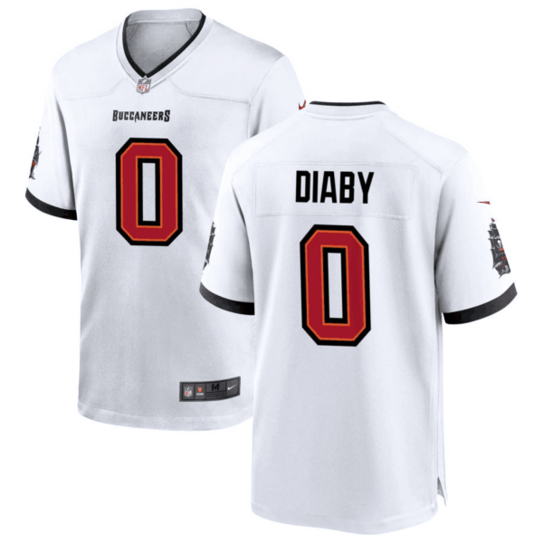 Tampa Bay Buccaneers #0 Yaya Diaby White Stitched Game Jersey