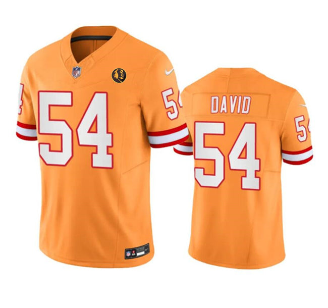 Tampa Bay Buccaneers #54 Lavonte David Orange 2023 FUSE Throwback With John Jersey