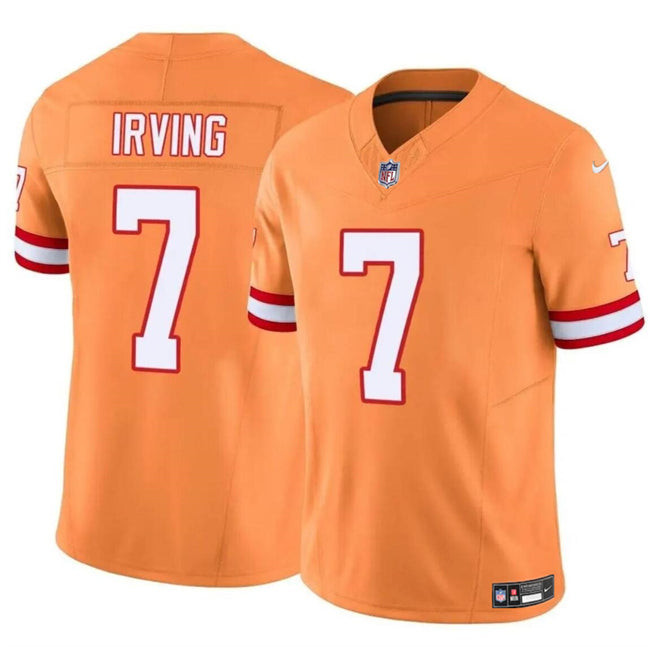 Jersey Tampa Bay Buccaneers #7 Bucky Irving Orange FUSE Throwback