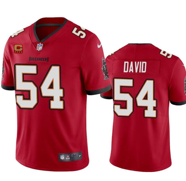Tampa Bay Buccaneers #54 Lavonte David Red 2024 With 4 Star C Patch Vapor Jersey