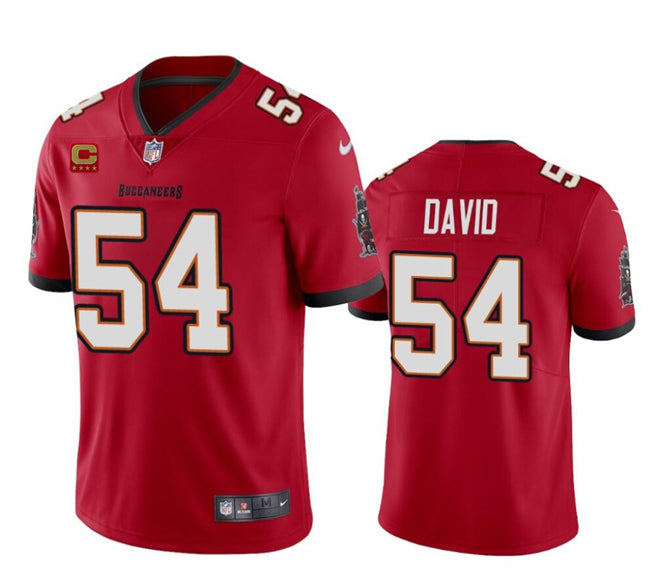 Tampa Bay Buccaneers #54 Lavonte David Red 2024 With 4 Star C Patch Vapor Jersey