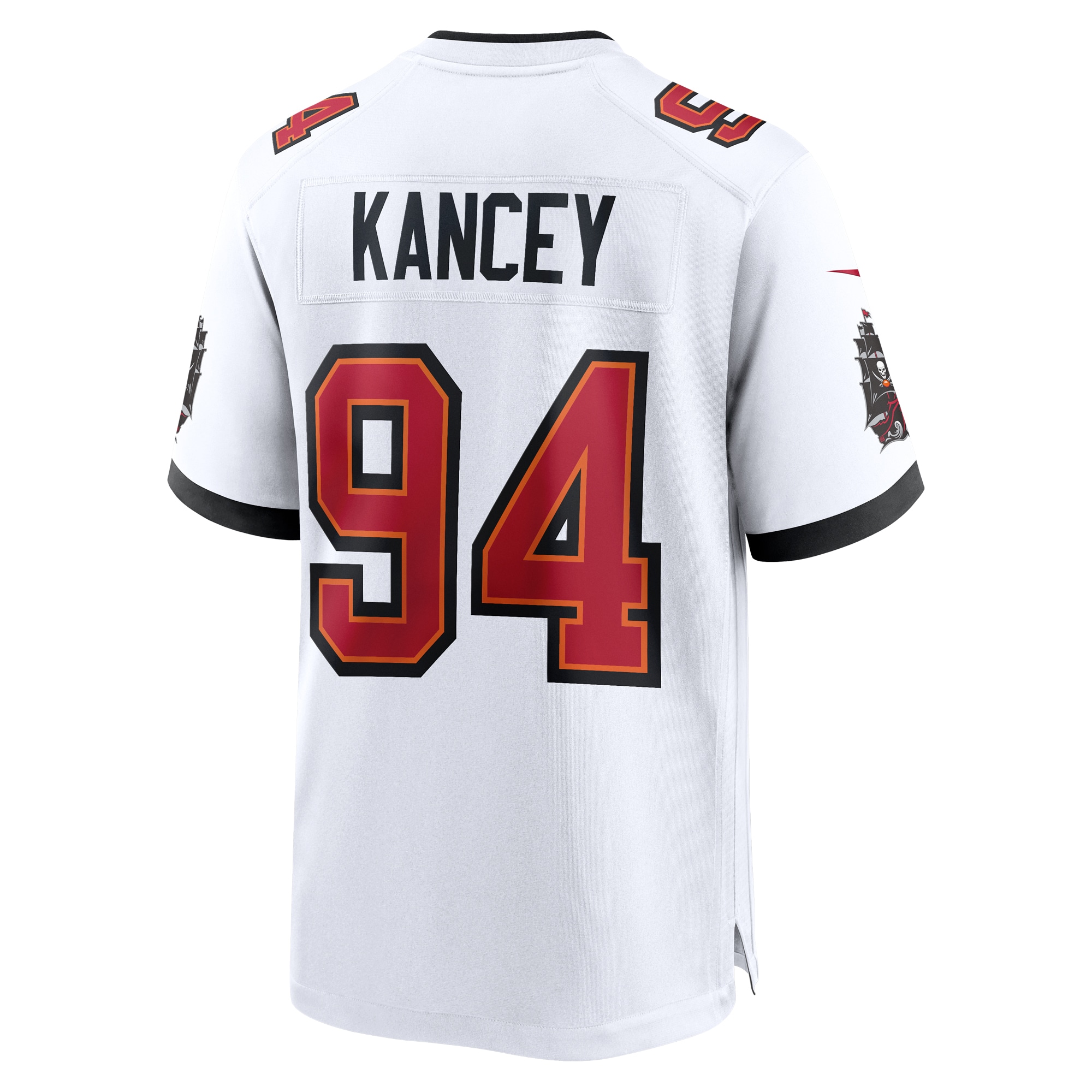 Calijah Kancey Tampa Bay Buccaneers Nike Game Jersey White - Image 3