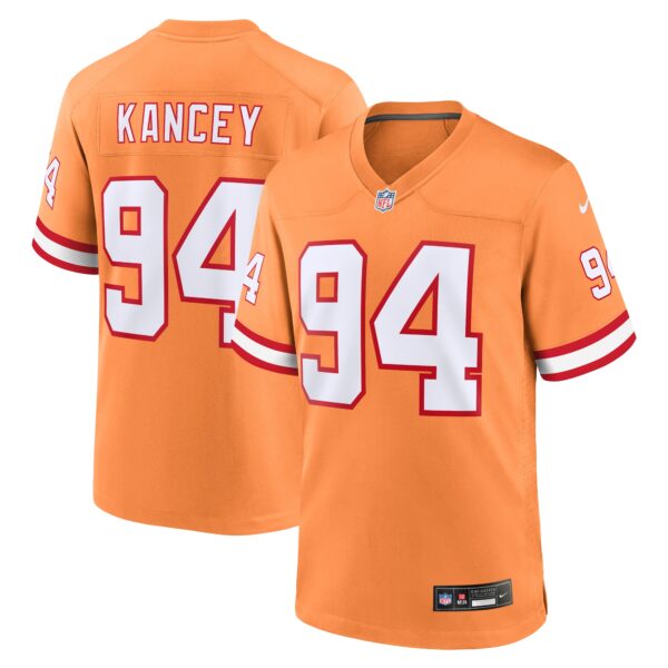 Calijah Kancey Tampa Bay Buccaneers Nike Alternate Team Game Jersey Orange