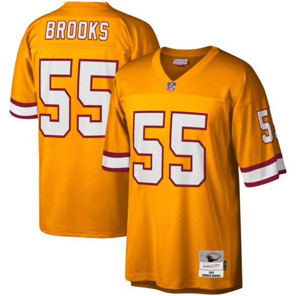Derrick Brooks Tampa Bay Buccaneers Mitchell Ness Big Tall 1995 Legacy Retired Player Jersey Orange