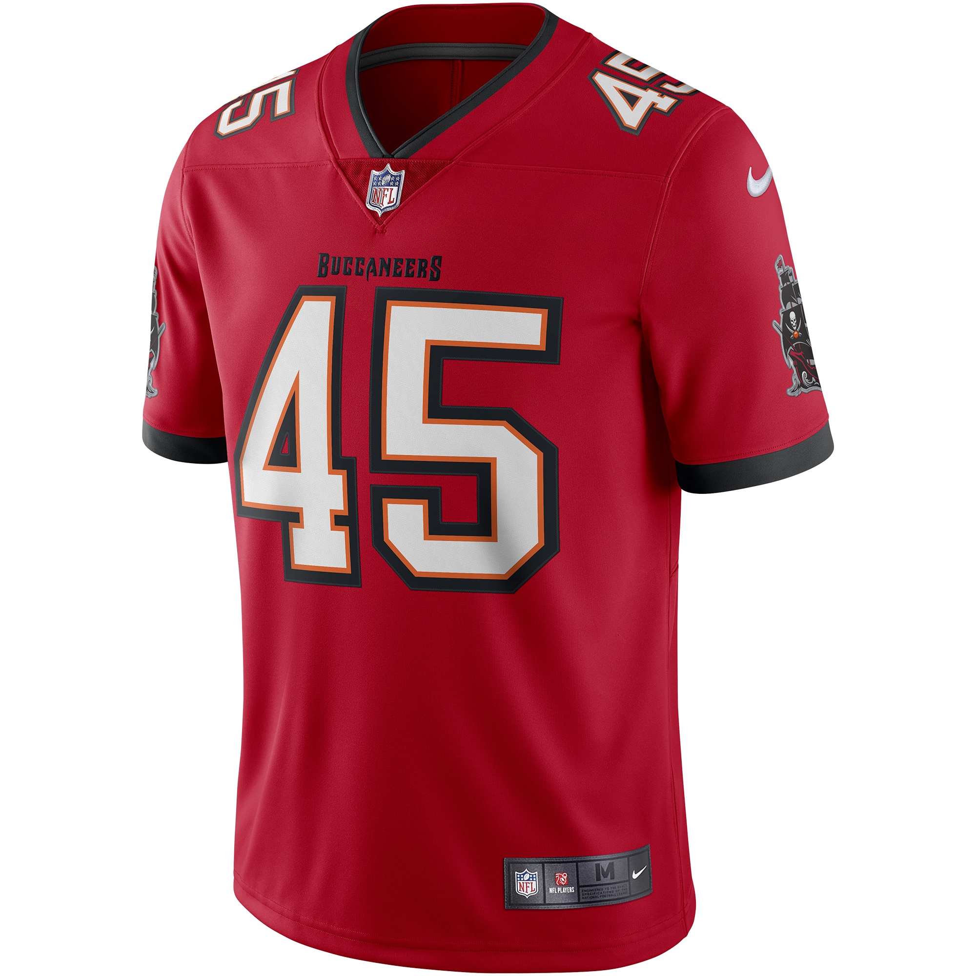 Devin White Tampa Bay Buccaneers Nike Vapor Limited Jersey Red - Image 2