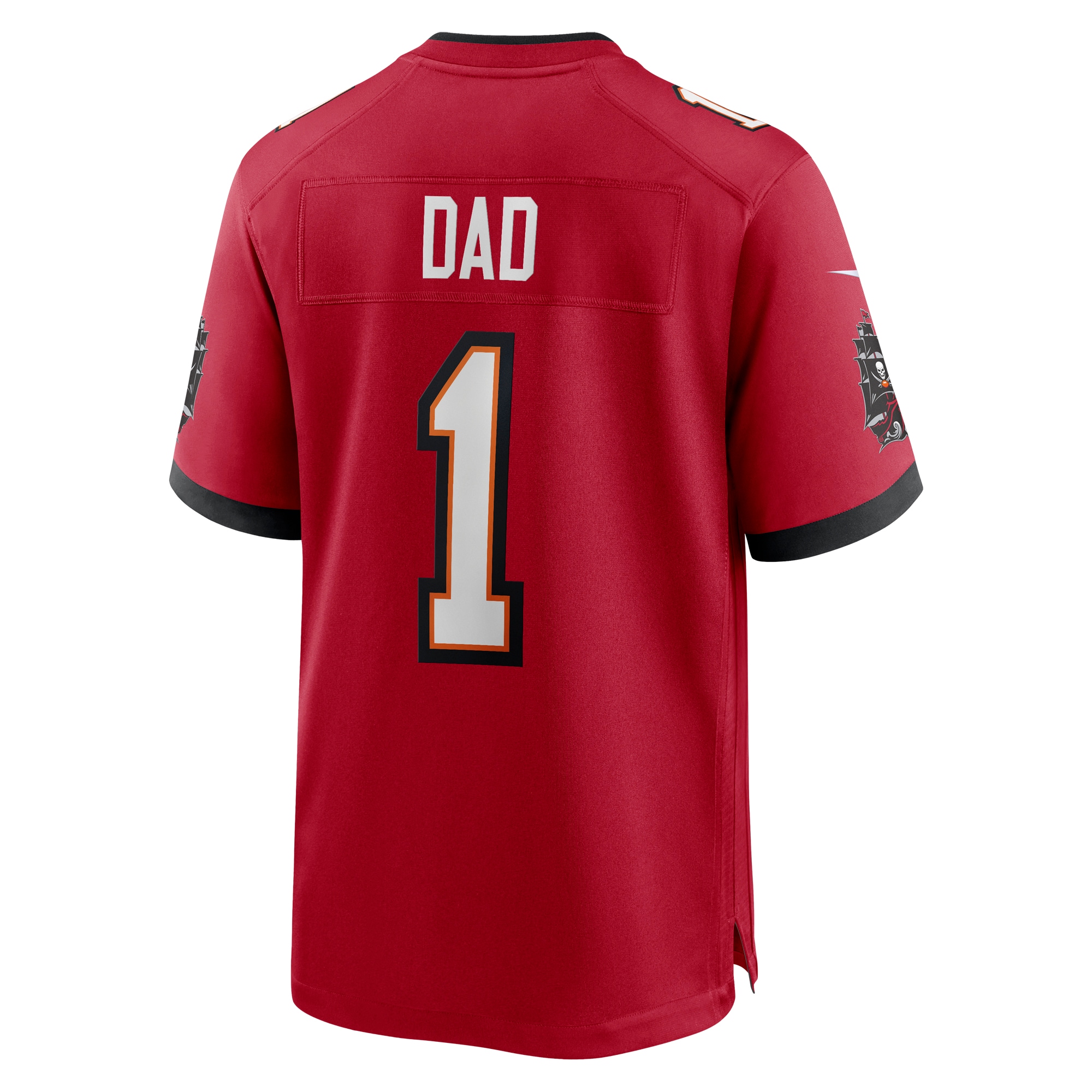 Number 1 Dad Tampa Bay Buccaneers Nike Game Jersey Red - Image 3