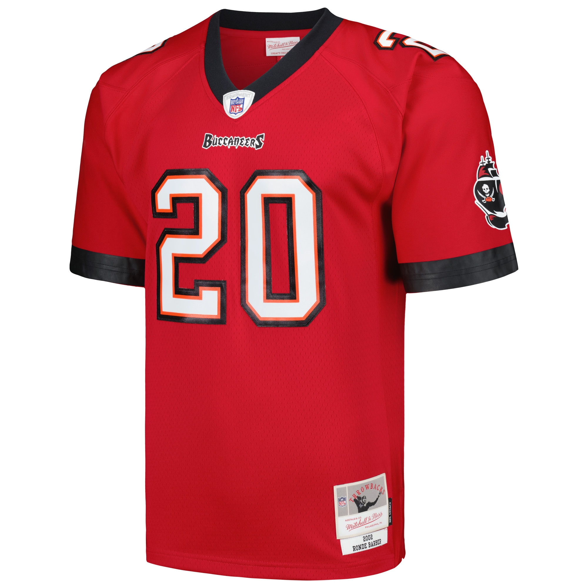 Ronde Barber Tampa Bay Buccaneers Mitchell Ness Legacy Replica Jersey Red - Image 2