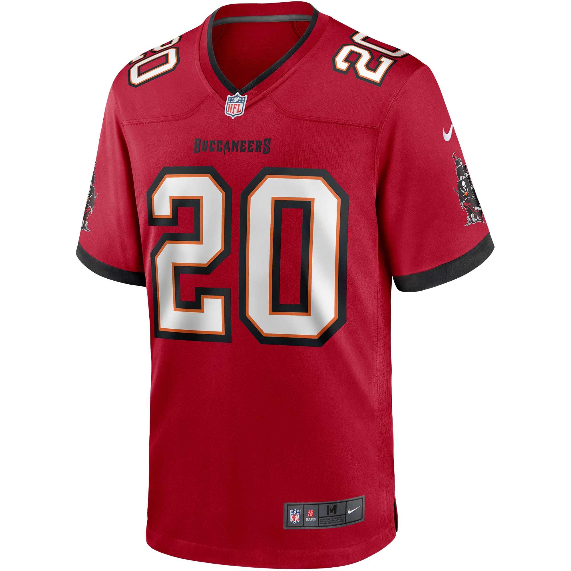 Ronde Barber Tampa Bay Buccaneers Nike Game Retired Player Jersey Red - Image 2