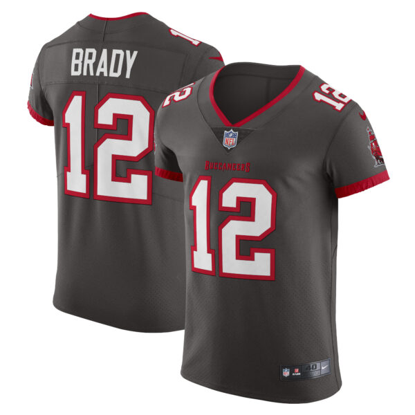 Tom Brady Tampa Bay Buccaneers Nike Alternate Vapor Elite Jersey Pewter