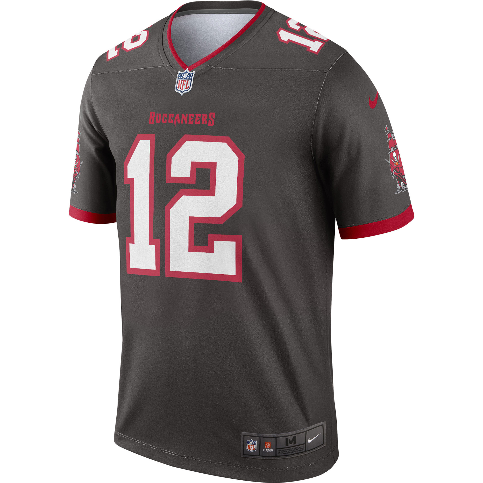 Tom Brady Tampa Bay Buccaneers Nike Alternate Legend Player Performance Top Pewter - Image 2