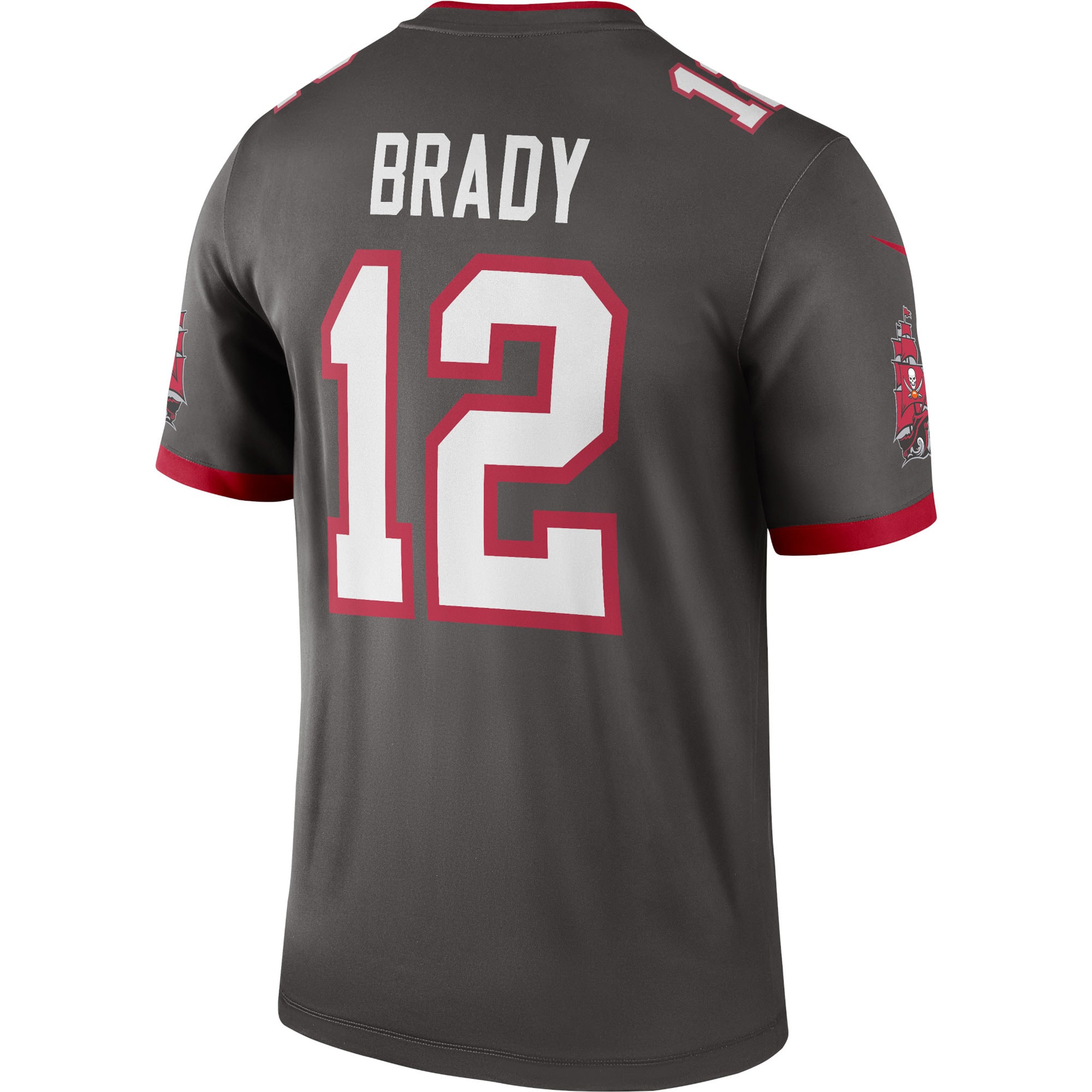 Tom Brady Tampa Bay Buccaneers Nike Alternate Legend Player Performance Top Pewter - Image 3