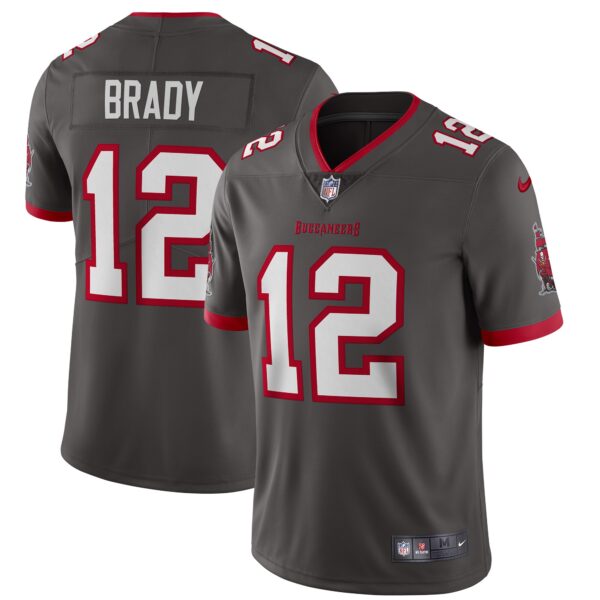 Tom Brady Tampa Bay Buccaneers Nike Alternate Vapor Limited Jersey Pewter