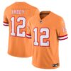 Tom Brady Tampa Bay Buccaneers Nike Vapor FUSE Limited Jersey Orange