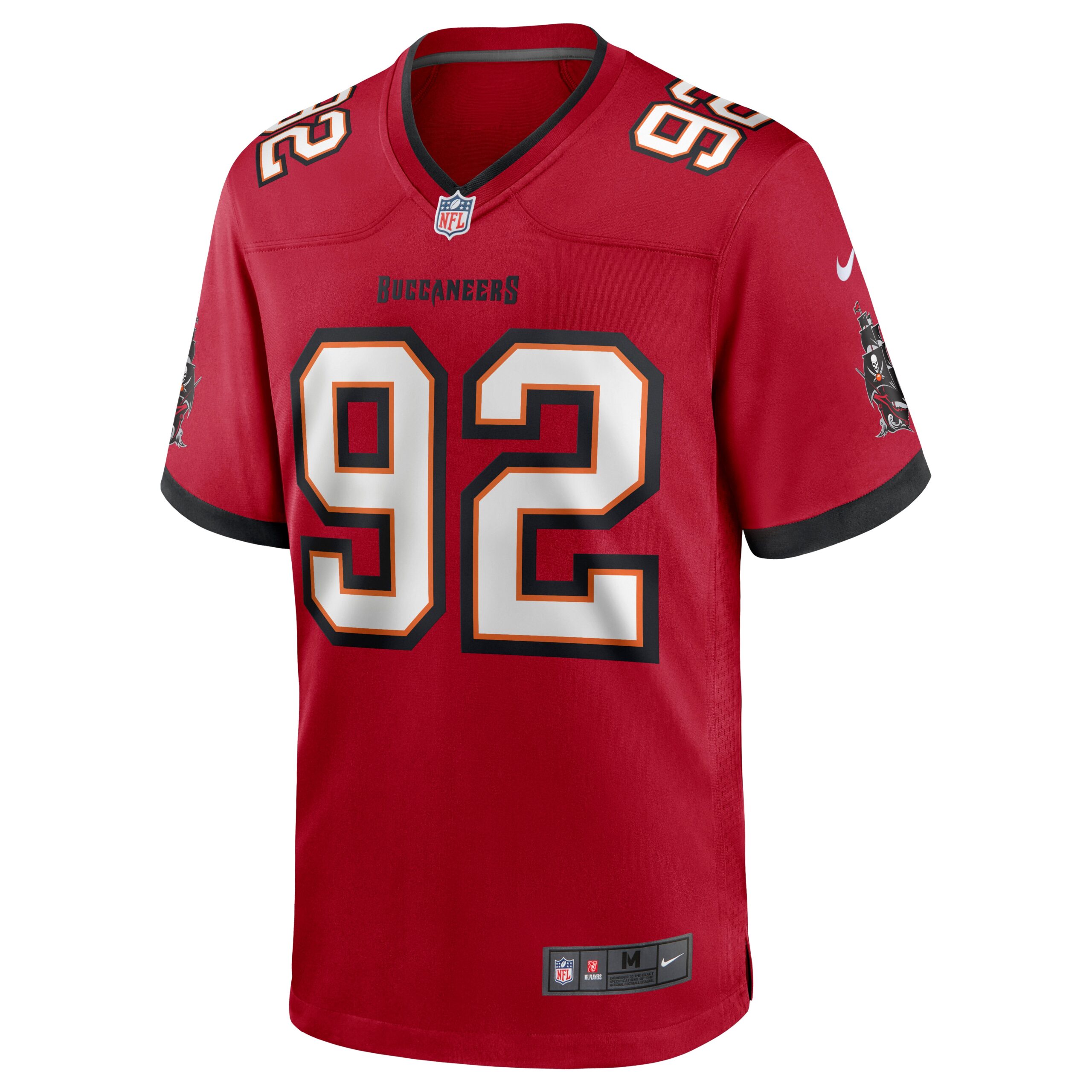 William Gholston Tampa Bay Buccaneers Nike Game Jersey Red - Image 2