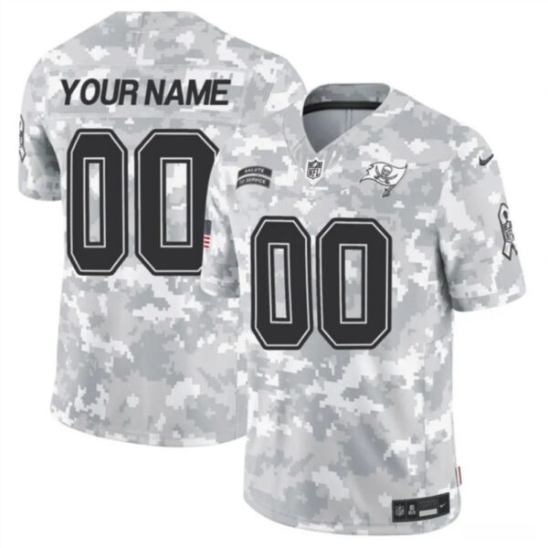 Tampa Bay Buccaneers Active Player Custom 2024 FUSE Arctic Camo Salute To Service Limited Football Stitched Jersey