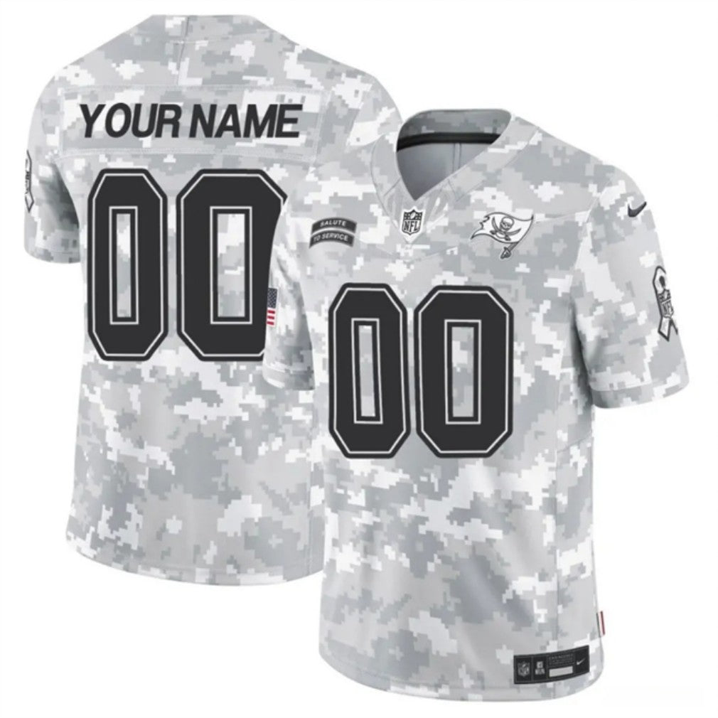 Tampa Bay Buccaneers Active Player Custom 2024 FUSE Arctic Camo Salute To Service Limited Football Stitched Jersey
