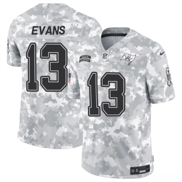 Tampa Bay Buccaneers #13 Mike Evans 2024 FUSE Arctic Camo Salute To Service Limited Football Stitched Jersey