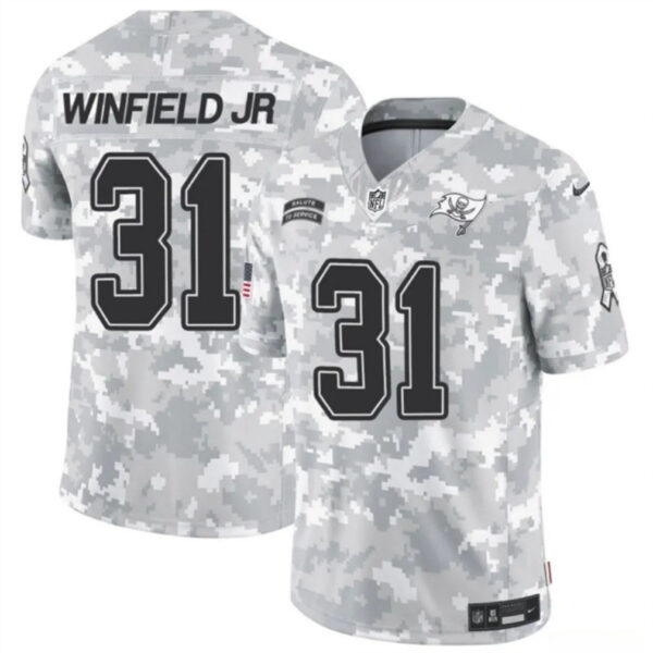 Tampa Bay Buccaneers #31 Antoine Winfield Jr 2024 FUSE Arctic Camo Salute To Service Limited Football Stitched Jersey