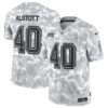 Tampa Bay Buccaneers #40 Mike Alstott Arctic Camo 2024 FUSE Salute To Service Limited Football Stitched Jersey