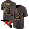 Men’s Buccaneers Florida Patch Gold Trim Vapor Jersey – All Stitched – Pewter – Mike Evans