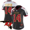 Women’s Buccaneers Florida Patch Gold Trim Vapor Jersey – All Stitched – Black Alternate – Chris Godwin