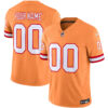 Tampa Bay Buccaneers Throwback Vapor Limited Custom Jersey V2 – All Stitched – Youth – Creamsicle