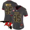 Women’s Buccaneers Florida Patch Gold Trim Vapor Jersey – All Stitched – Pewter – Devin White
