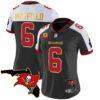 Women’s Buccaneers Florida Patch Gold Trim Vapor Jersey – All Stitched – Black Alternate – Baker Mayfield