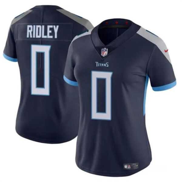 Tennessee Titans #0 Calvin Ridley Navy Stitched Football Jersey