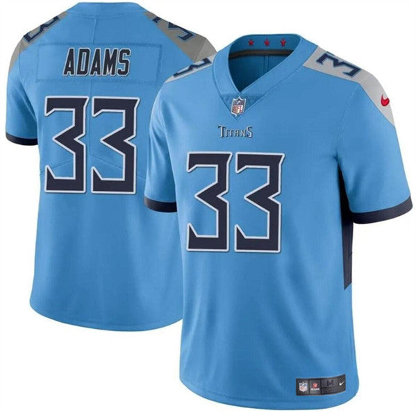 Tennessee Titans #33 Jamel Adams Blue Vapor Limited Football Stitched Jersey