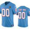 Tennessee Titans Active Player Custom Blue 2023 FUSE Throwback With John Jersey