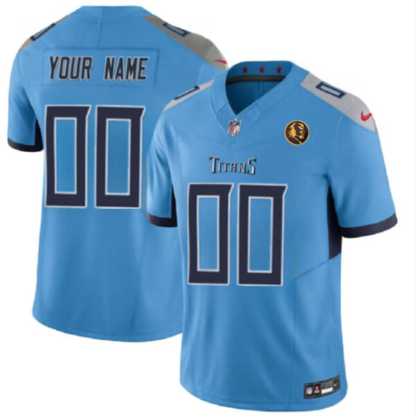Tennessee Titans Active Player Custom Blue 2023 FUSE With John Madden Jersey