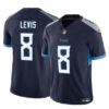 Tennessee Titans #8 Will Levis Navy 2023 FUSE Vapor Limited Throwback Stitched Jersey