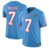 Tennessee Titans #7 Malik Willis Blue 2023 FUSE Throwback With John Madden Jersey