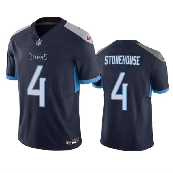 Tennessee Titans #4 Ryan Stonehouse Navy 2023 FUSE Vapor Limited Football Stitched Jersey