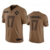 Tennessee Titans #17 Ryan Tannehill 2023 Brown Salute To Service Stitched Jersey