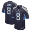 Tennessee Titans #8 Will Levis Youth Game Jersey – Navy