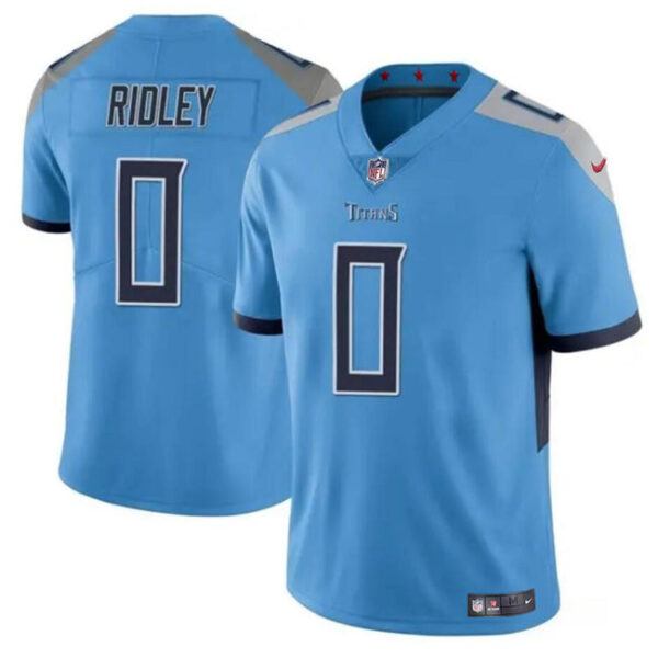Tennessee Titans #0 Calvin Ridley Blue Vapor Limited Stitched Football Jersey