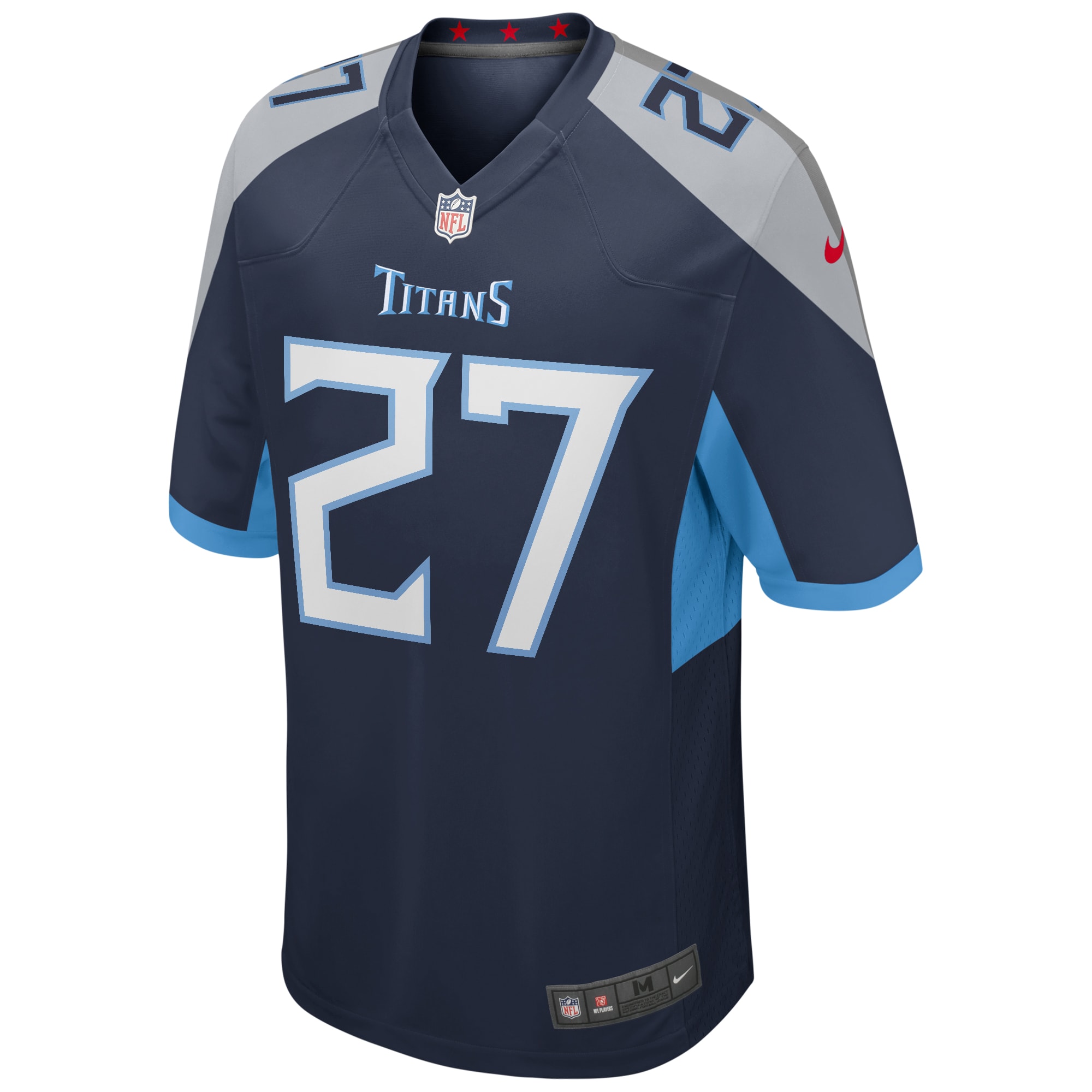 Eddie George Tennessee Titans Nike Game Retired Player Jersey Navy - Image 2